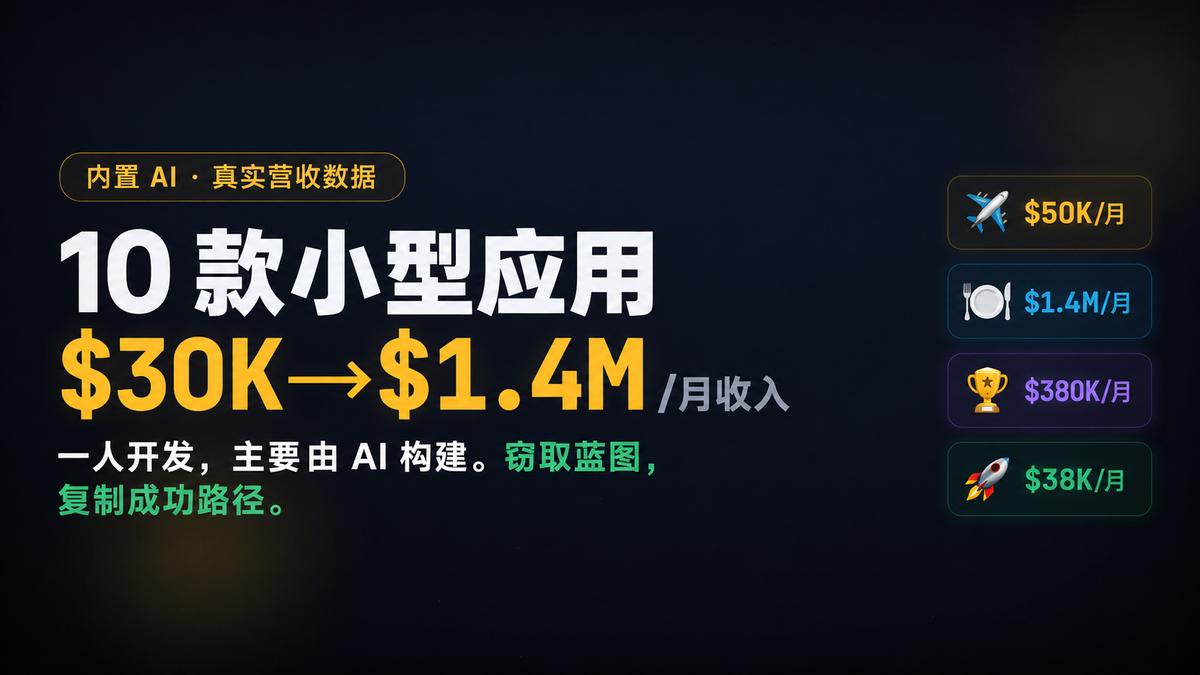 看完这些AI创业案例后，我发现一个事实：现在能赚到钱的，不是代码最强的人，而是最