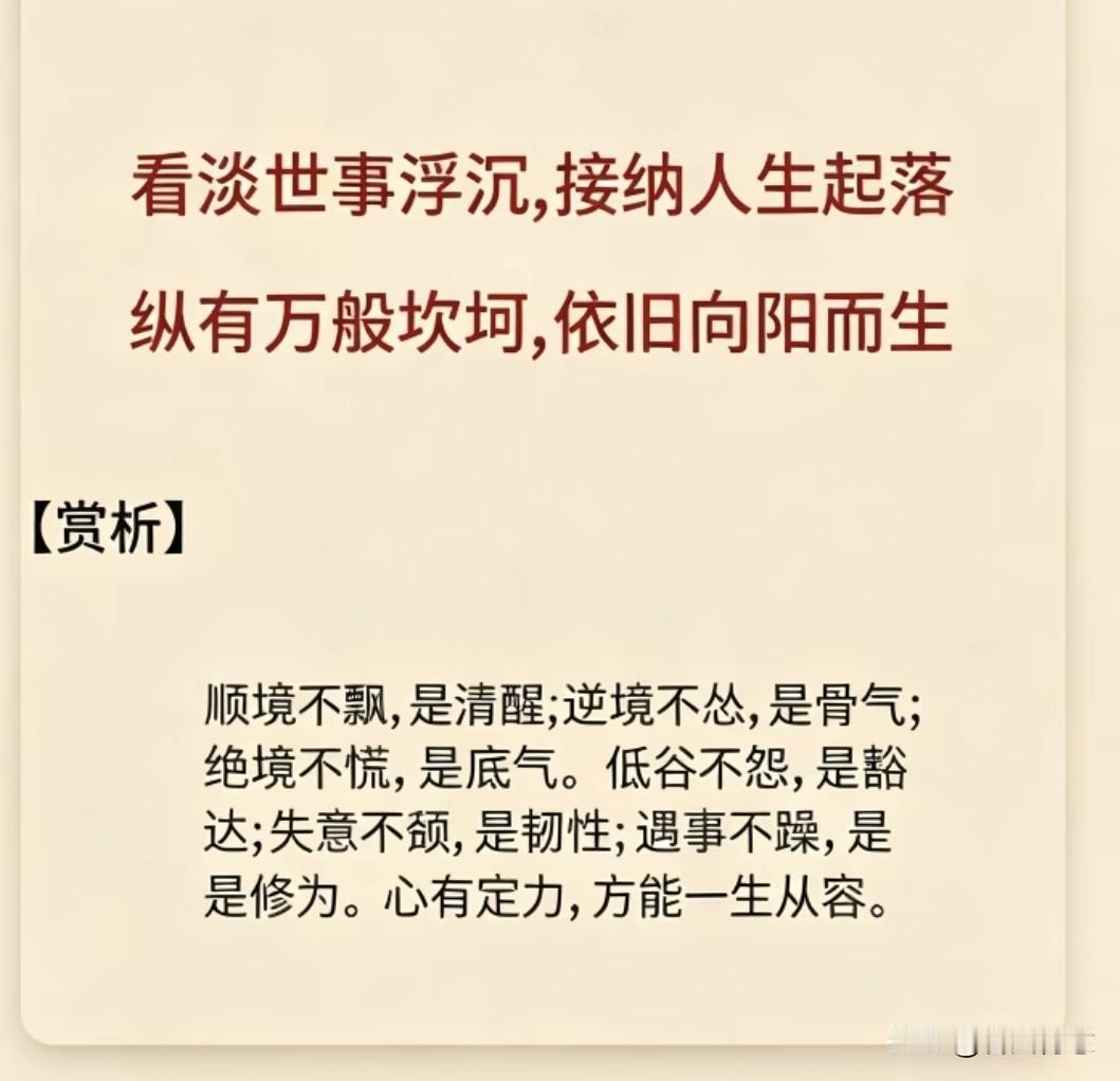 “天呐！好喜欢这句啊”💖 人生起落，依旧向阳而生