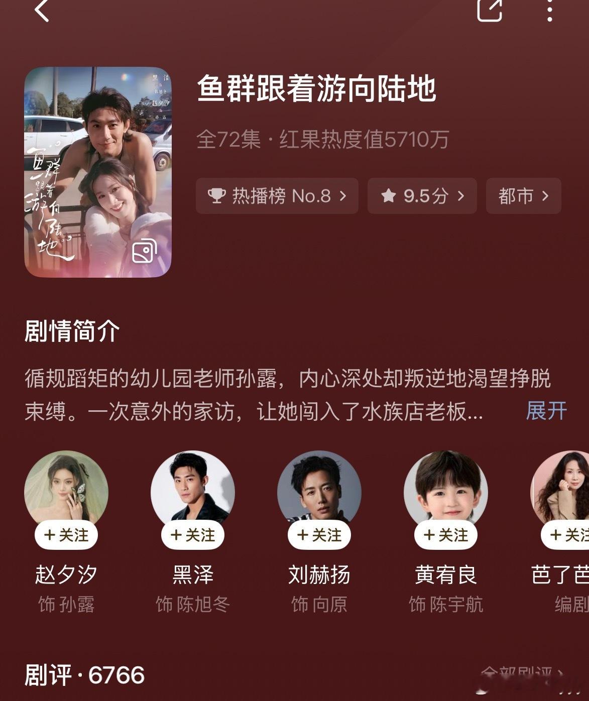 不记得哪个姐妹给我推荐的了 看了一半了 真好看啊 好久好久没看过赵夕汐的剧了 