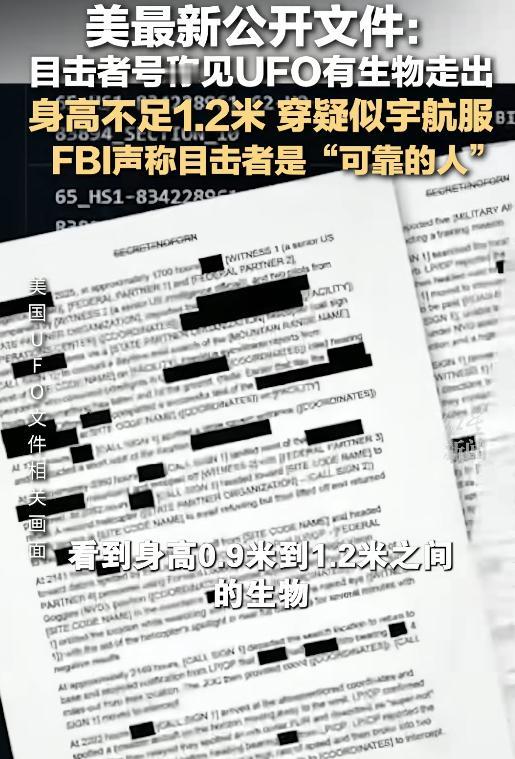 全网疯传的美国UFO档案里最让人睡不着觉的细节终于曝光了：有目击者亲口声称，亲眼