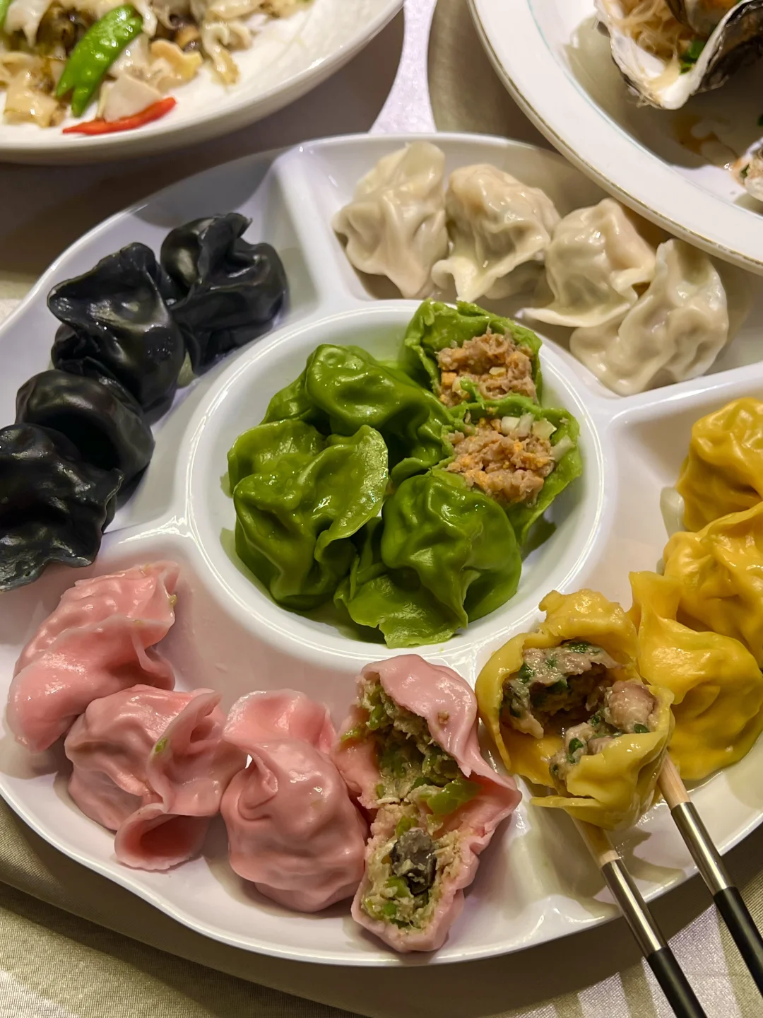 在天津… 这家现包的海鲜水饺🥟一口封神…
