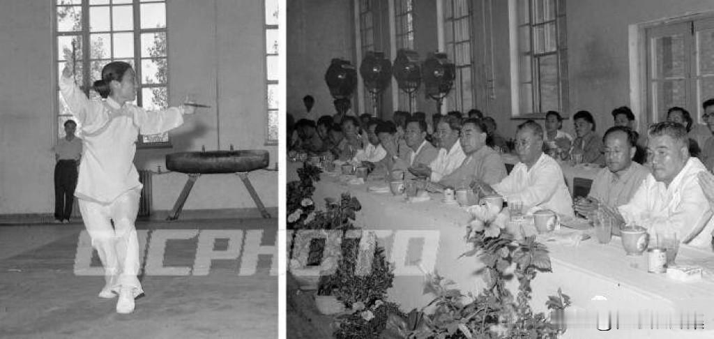 1963年6月15日，​上午，​周恩来总理陪同崔庸健委员长参观北京体育学院。​当