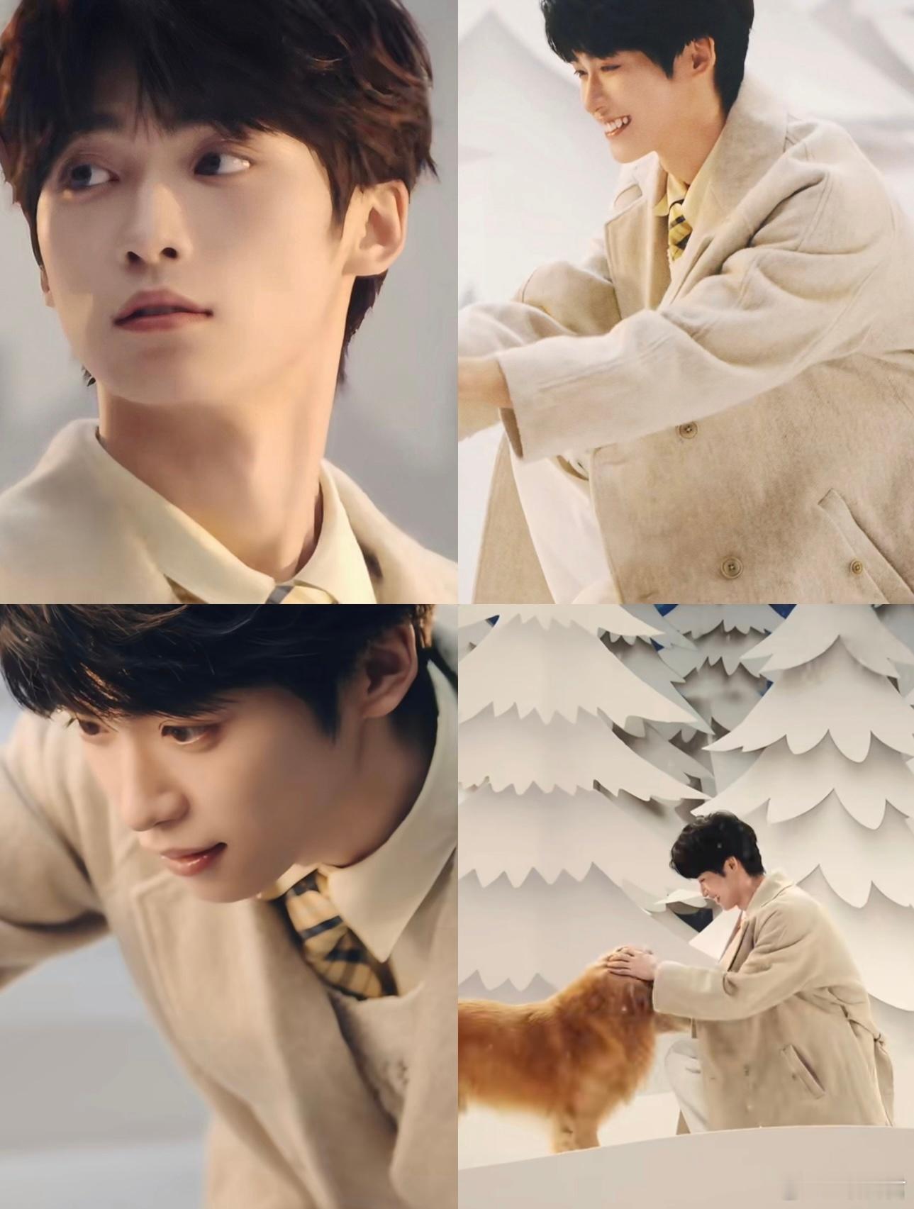 梓渝冬日男友上线，拍的太有生活气息了，穿什么都好帅好温柔，好有故事感！总感觉这个