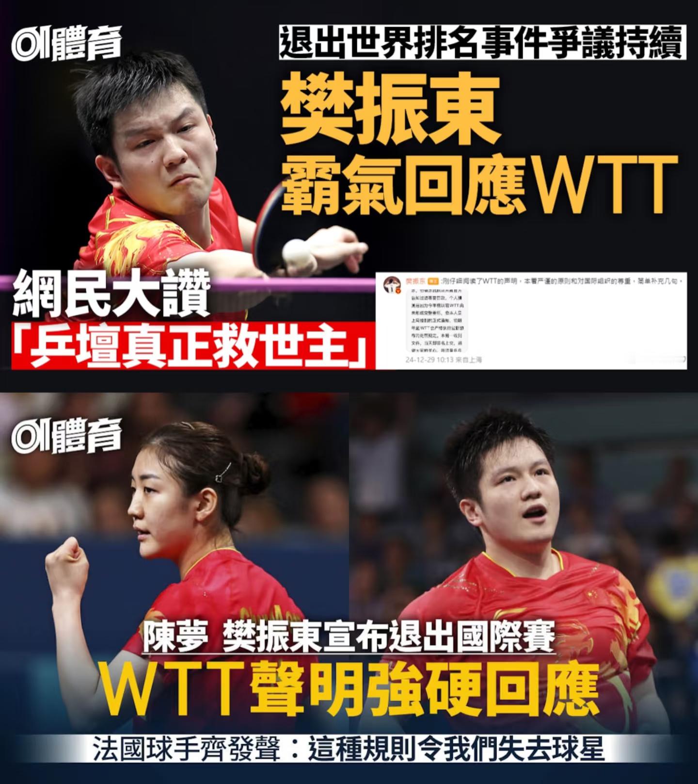 樊振东[超话]  wtt85%股份由ittf持有  国际乒联连续三年亏损运营 得