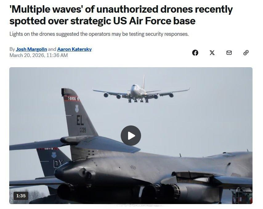 据美国ABC新闻报道，3月9日至15日期间，美国路易斯安那州巴克斯代尔空军基地上