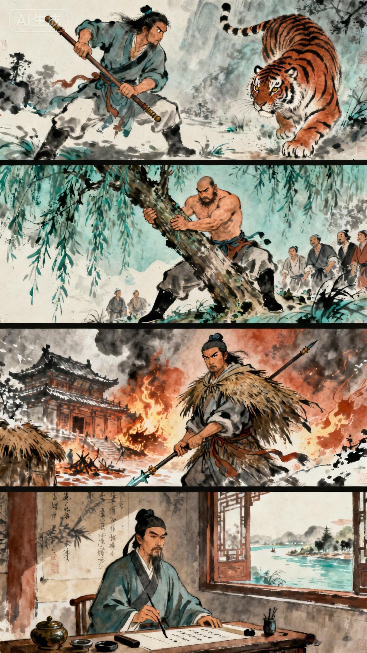 论《水浒传》中宋江的复杂角色：忠义漩涡中的悲剧领袖
 
《水浒传》里的宋江，是一
