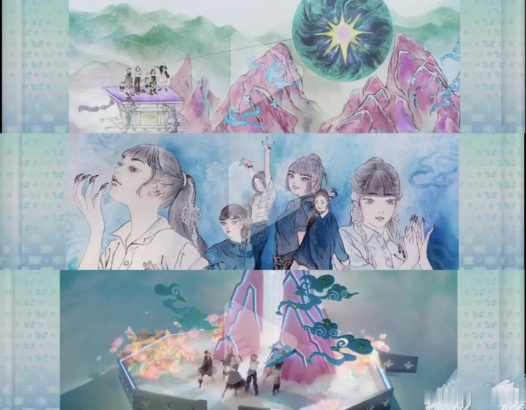 #ive新歌MV全是中国元素# 这就有点难评了，韩国童话主题的MV，为啥会出现中