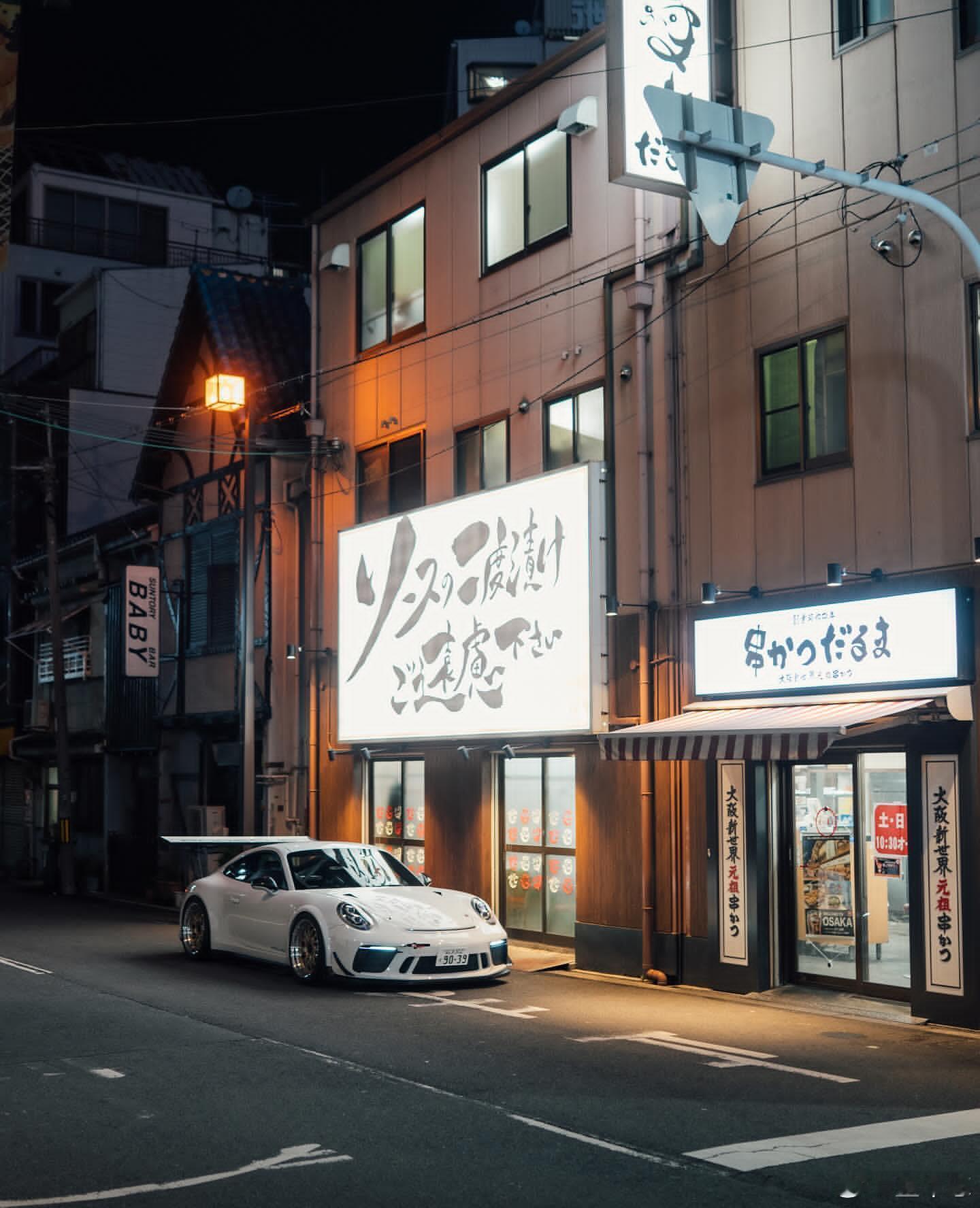 型车街拍 大阪街头的保时捷991 GT3 Cup[傻眼]你可能会奇怪，911 C