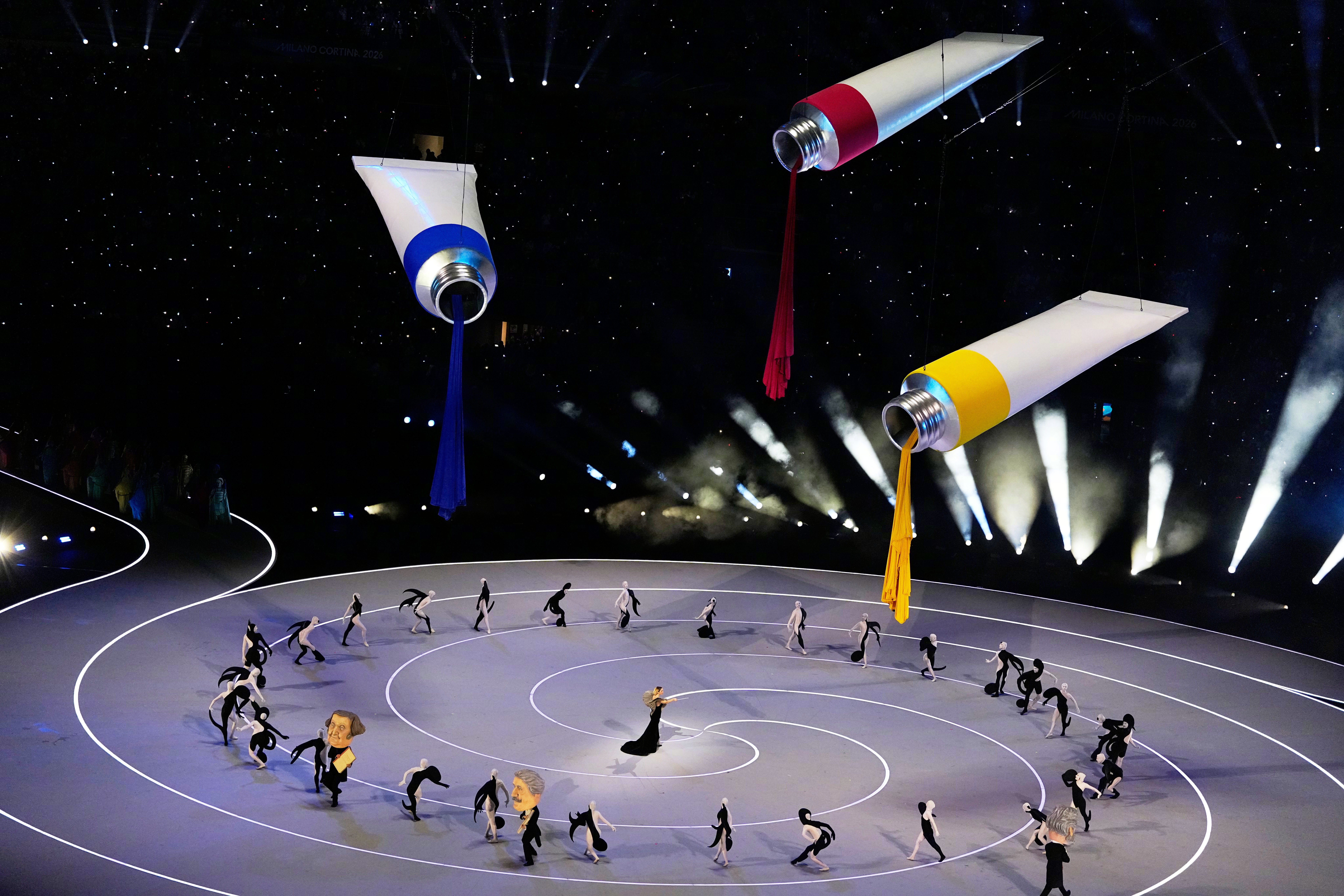 米兰冬奥会冬奥会开幕式极清美图大赏第四弹！有牛姐Mariah Carey玛丽亚凯