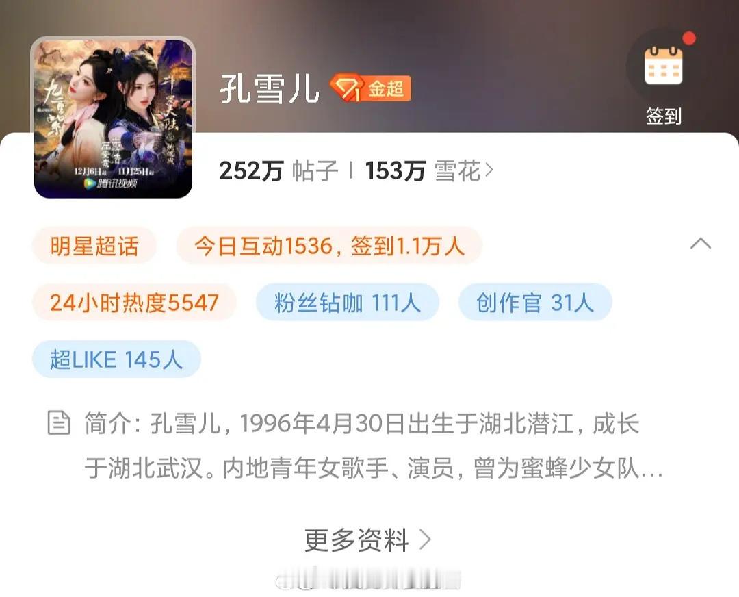 九重紫没播之前孔雪儿比孟子义火啊，为什么会给孟姐做配 ​​​