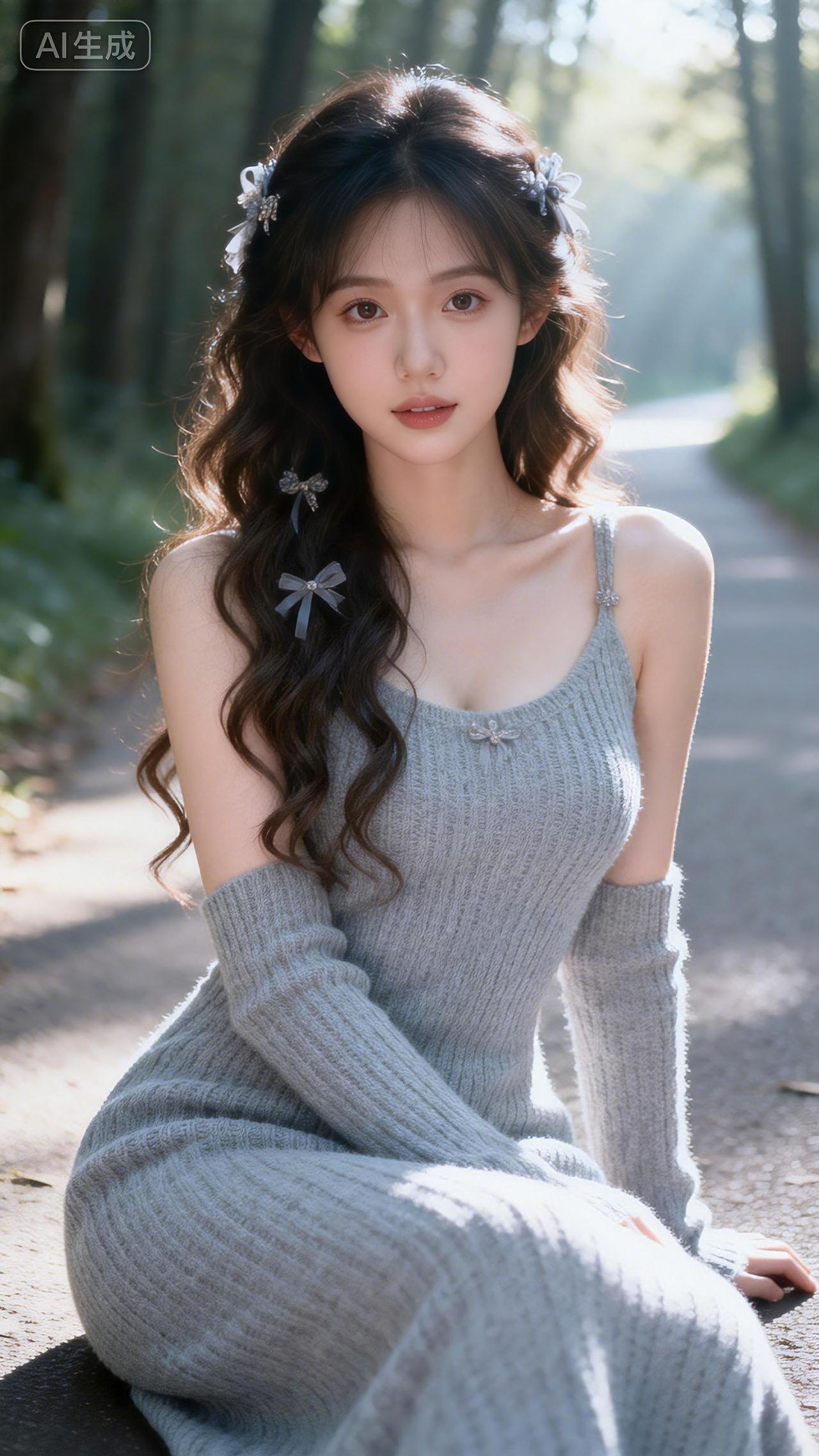 雾锁幽林路几重，浅灰一袭隐芳踪。高清全屏美图壁纸分享 豆包 壁纸