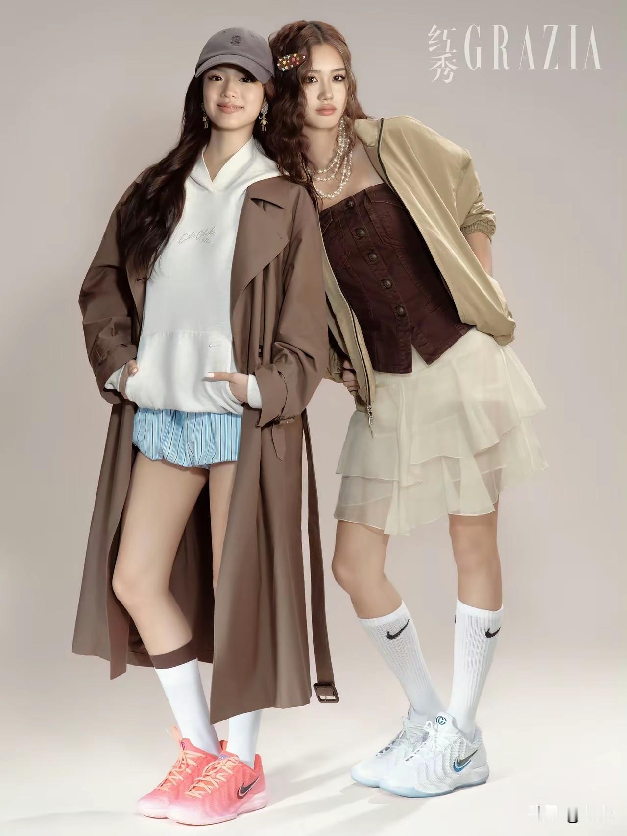 钟丽缇大女儿Yasmine和小女儿Jaden登上时尚杂志封面，青春靓丽，时尚表现