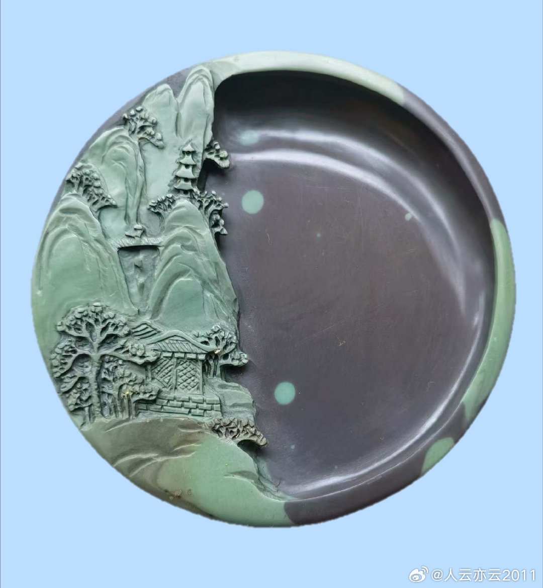 【精品展示】（二）砚台系列（6）：苴却砚❸～～柯德培作品⑥。与师友们分享，一手货