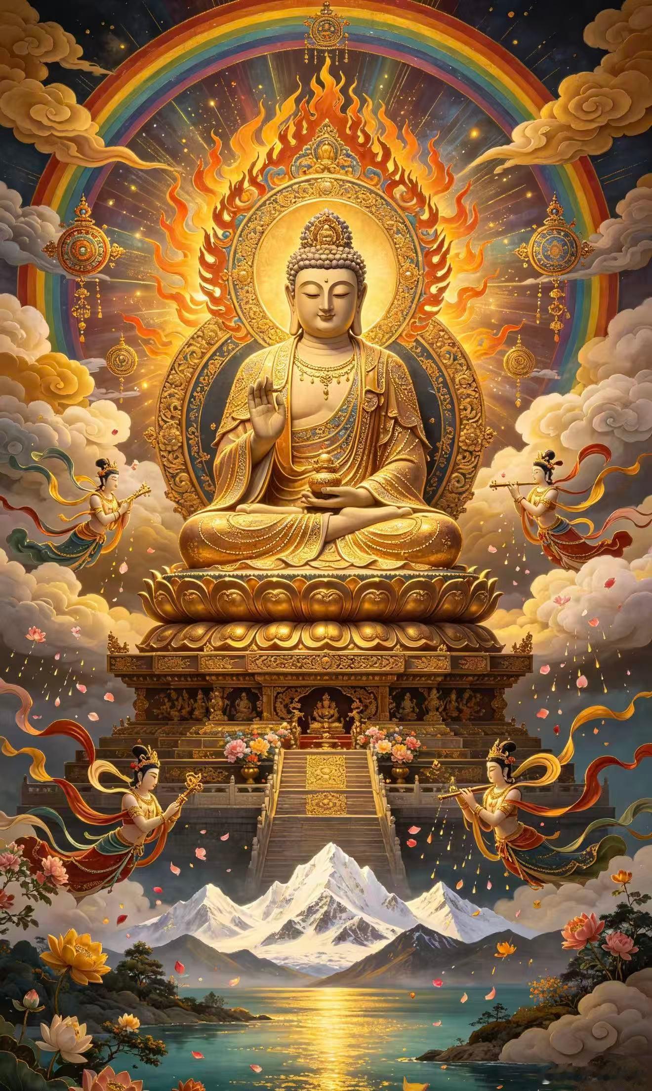 见佛祈福，福润余生古刹听禅，静心祈福。愿岁月温柔相待，所有遗憾皆随风消散。往后生