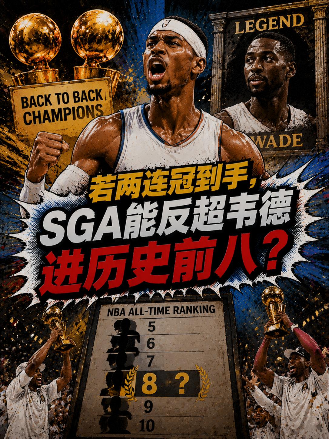 两连冠到手，他能反超韦德进历史前八？这不，根据名嘴赖特在近期节目中的说法，亚历山
