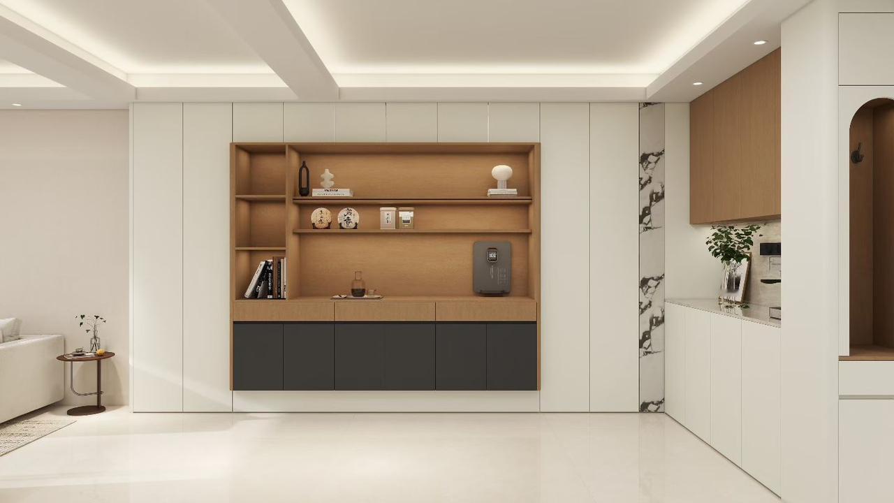 现代原木风就是舒服原木风全屋设计 家装奶油原木风 中式原木家装 奶油原木风家居 