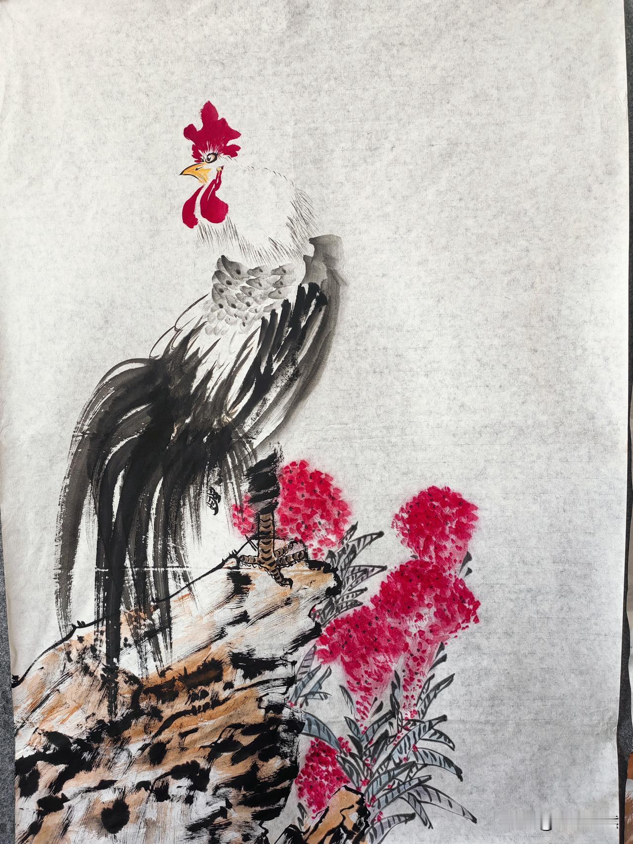 这几天高考了，我就画个冠上加冠。祝各位金榜题名。！！！国✩画 吉祥寓意国画 高考