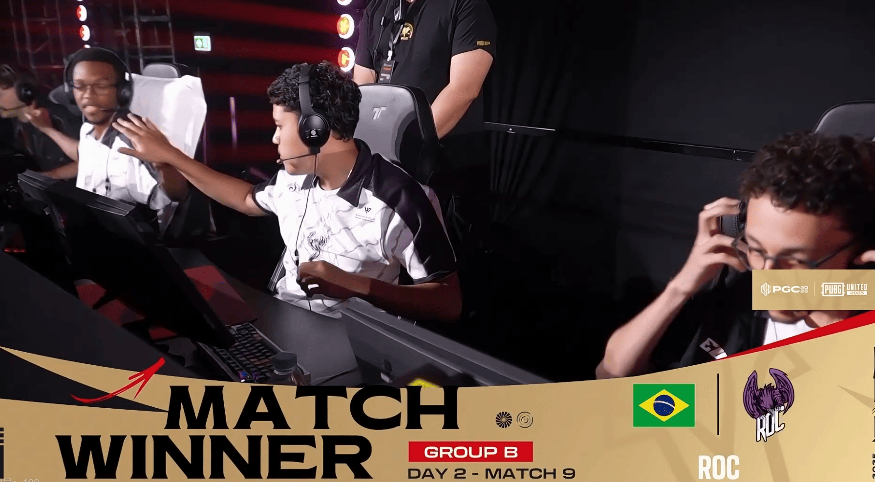 PGC2025B组小组赛D2R3：ROC吃鸡，单局12淘汰