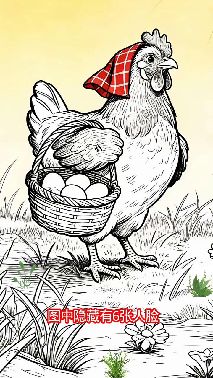 眼力大挑战，不服你来看。
请仔细看图，图中隐藏有6张人脸，据说没有人能找全。我找