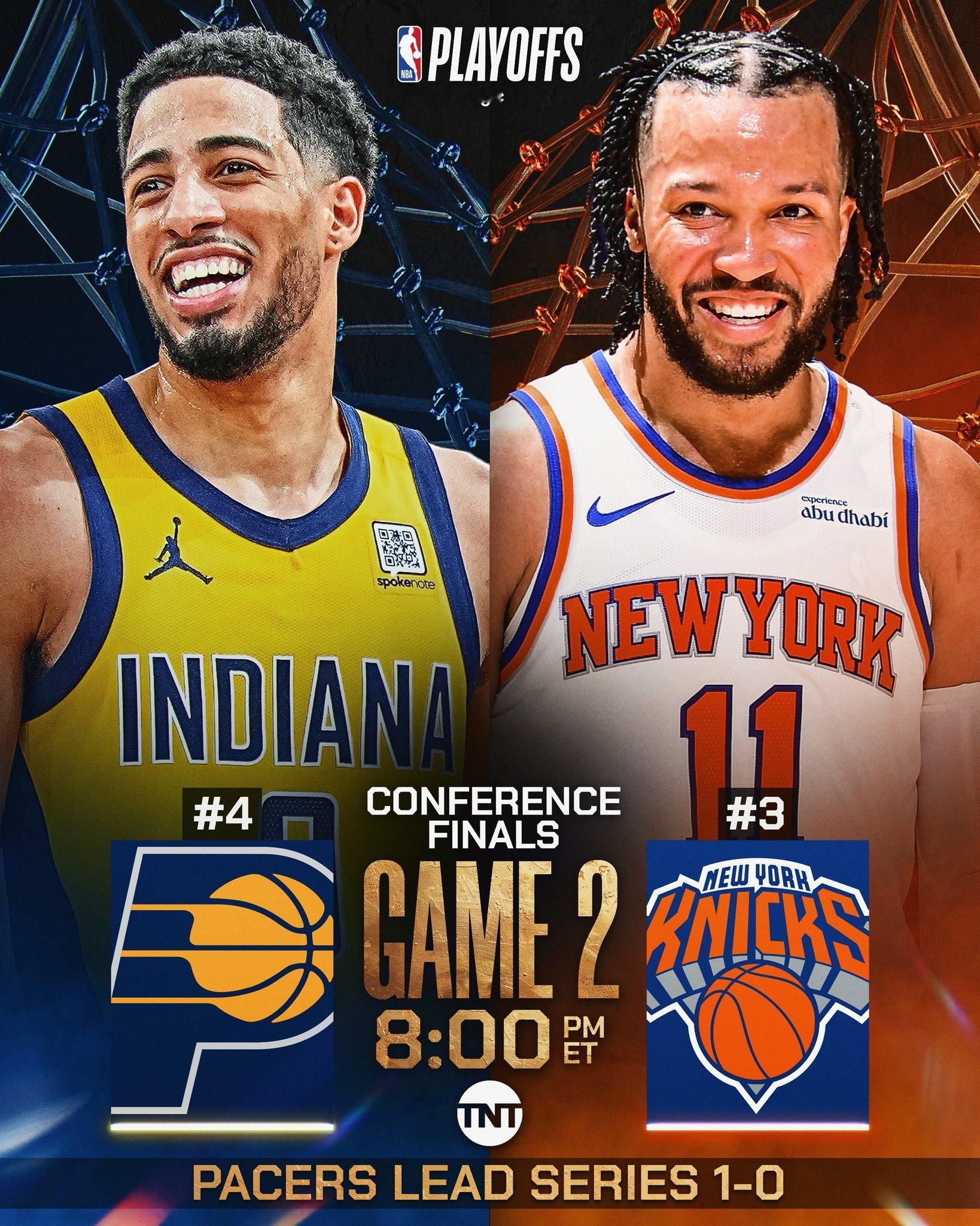 Nba季后赛回放每日更新，今日东决G2，错过直播的朋友⬇️这里看回放步行者vs尼