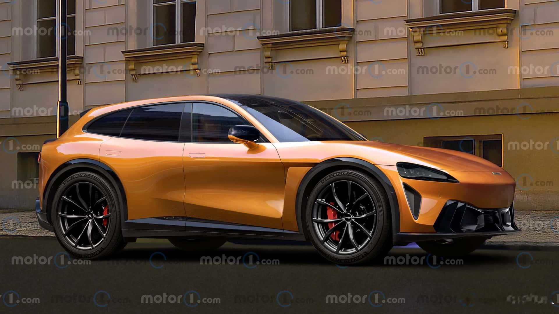 外媒画图也有跑偏的时候！消息是迈凯伦要做一款SUV，内部代号P47，V8混动，这