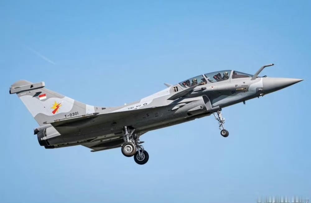 印度尼西亚空军的“阵风”战机，尾号分别为尾号T-0301、T-0302