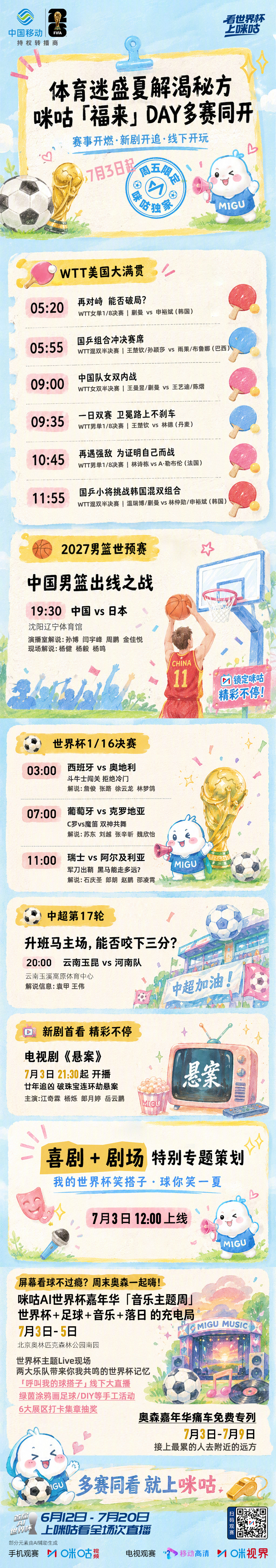 #白天追国乒男篮世界杯夜里刷悬案##北京打工人的疯狂星期五到了#咪咕福来Day拯