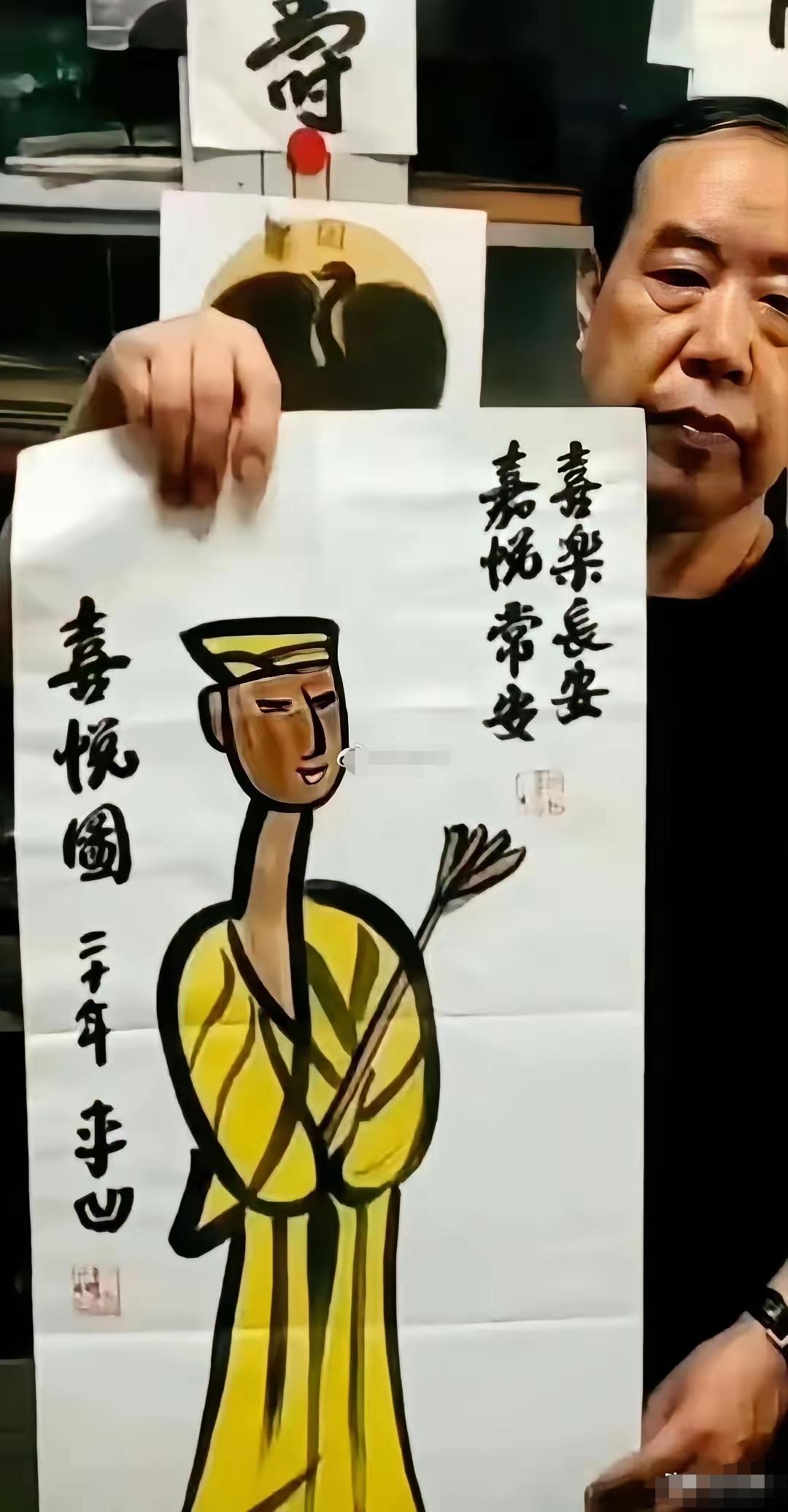 看到他的画作，心中顿时信心倍增，一下子感觉自己又行了，几十年前的艺术家梦想很快就
