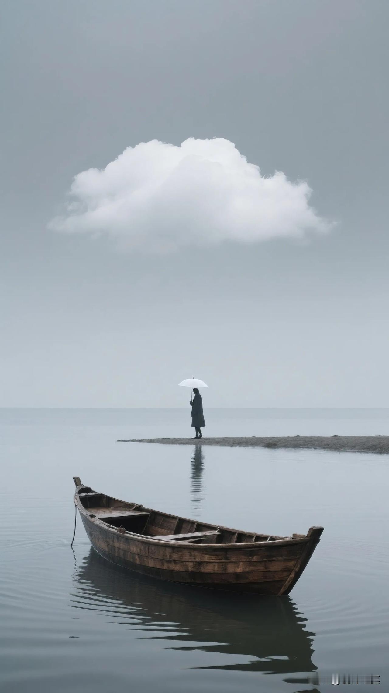 云影横空，孤舟独行