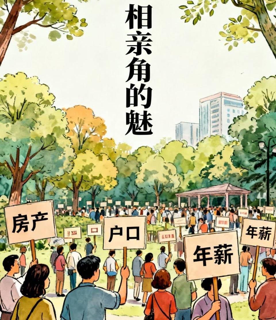 江湖怪谈•荒诞志226《相亲角的魅》
内容：我是一只魅，游荡在公园的相亲角里。这