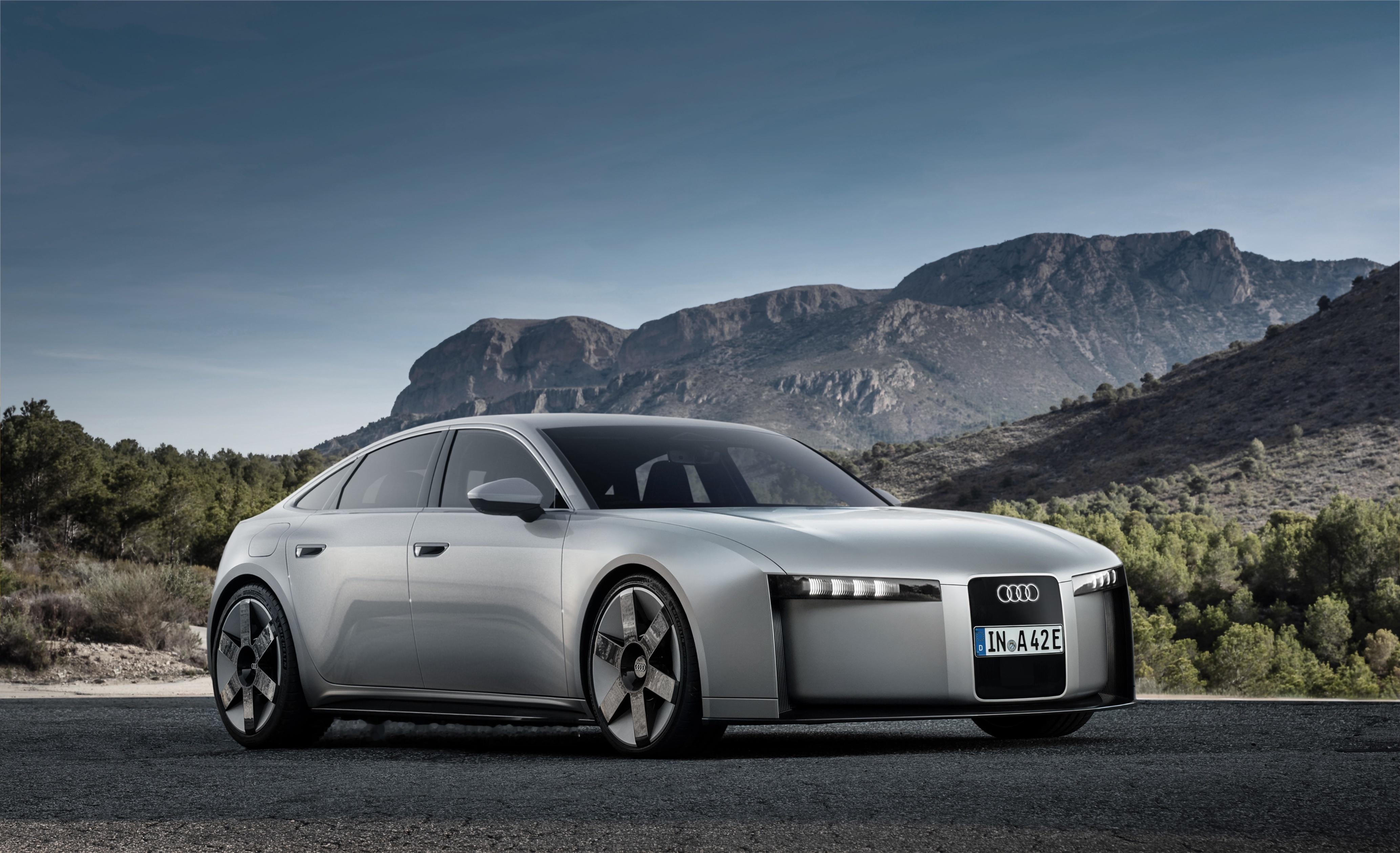 奥迪即将推出的纯电A4 e-tron，很可能会采用今年慕尼黑车展发布的概念车预示