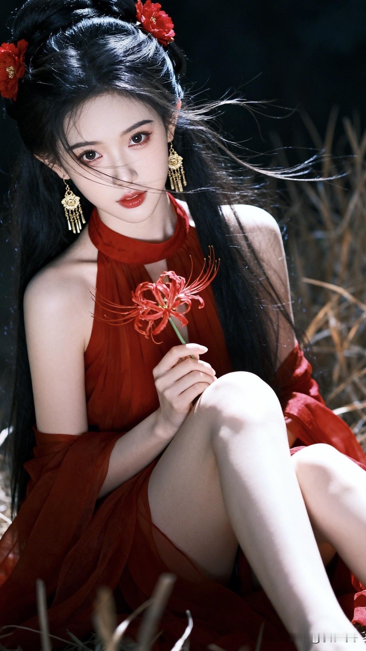 ：彼岸花，一直都是带着神秘色彩的。传说中，它生长在黄泉路上，花叶永不相见。有人说