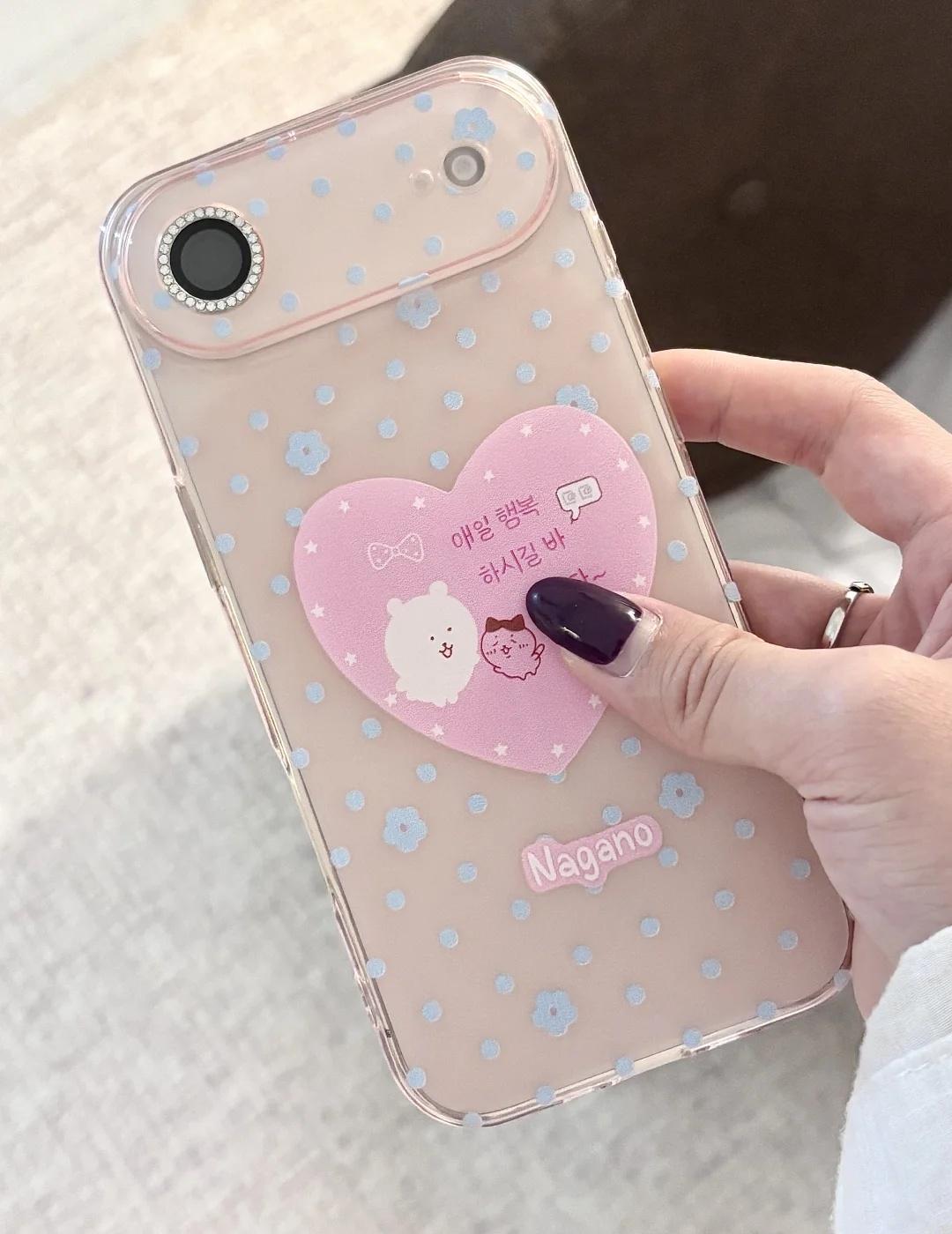 淡淡的波点 稳稳的快乐🩵💗
淡淡的就会顺顺顺的～
	
这个波点手机壳淡淡的好