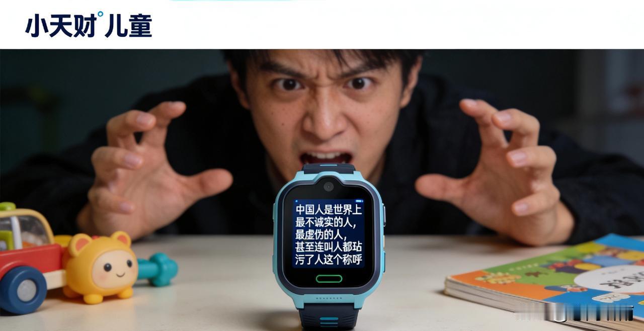 小天才儿童手表，必须向全国人民郑重道歉
 
当孩子向小天才儿童手表提问“中国人诚