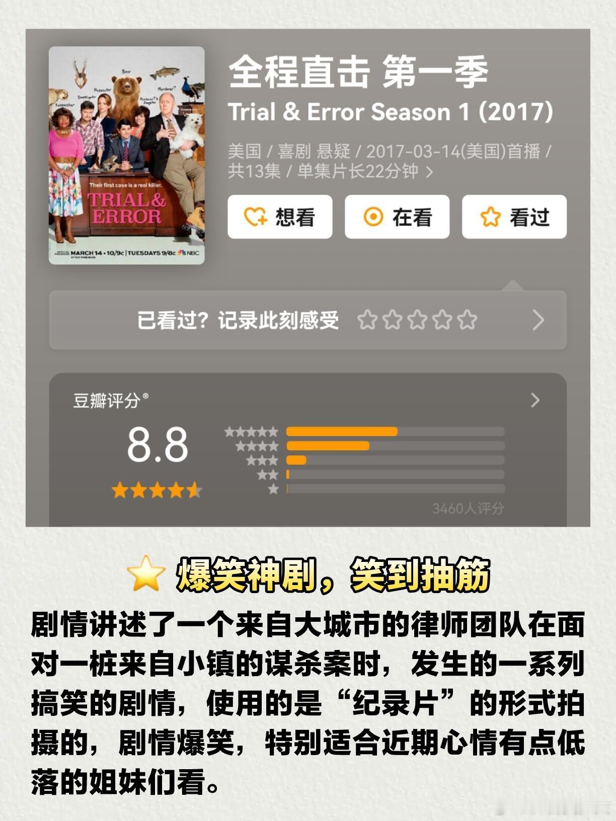 建议焦虑，性格拧巴的朋友们看这几部剧，都是电子榨菜～不仅剧情搞笑，让人放松心情，