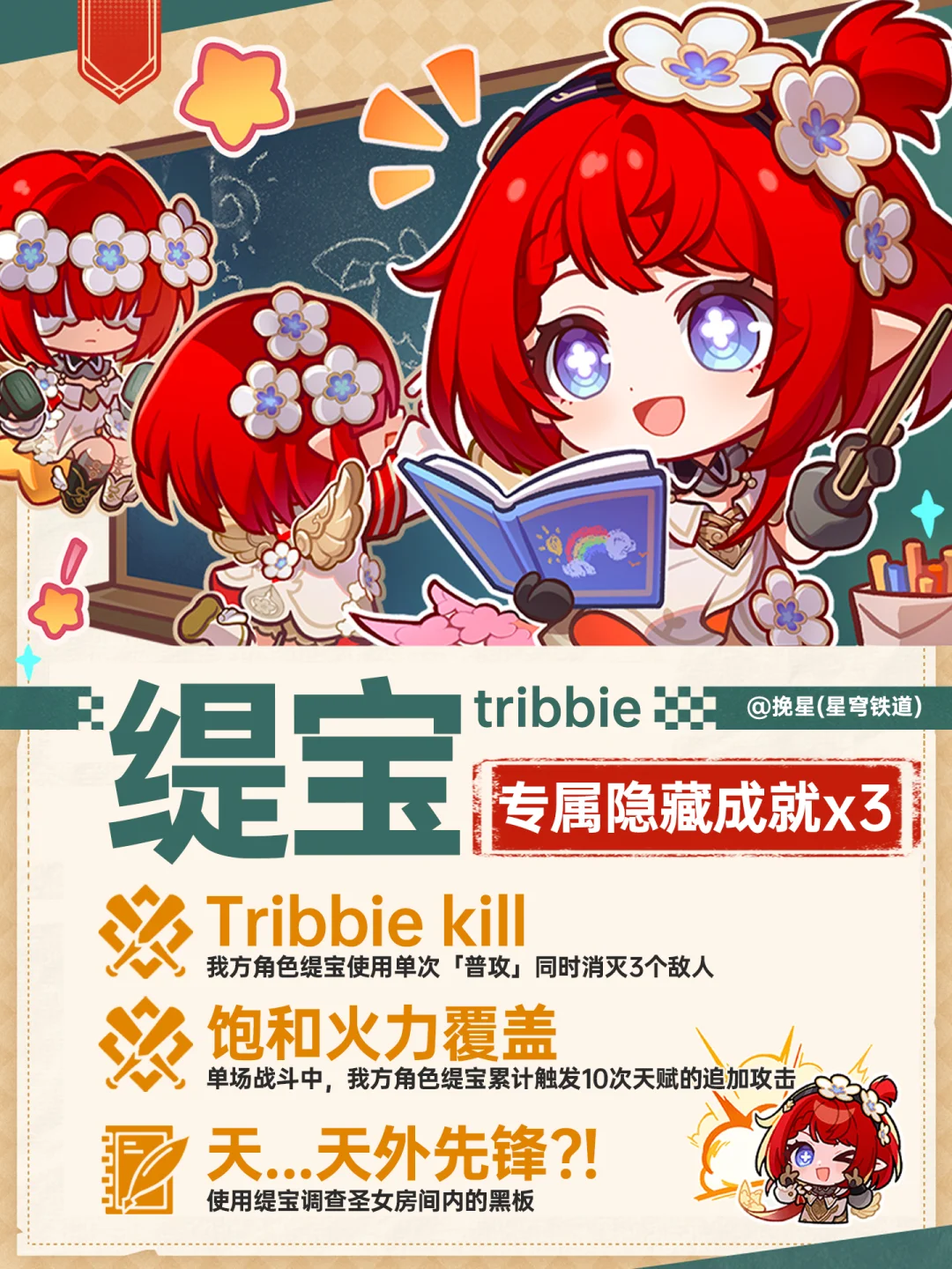 缇宝3个专属隐藏成就，都很简单！