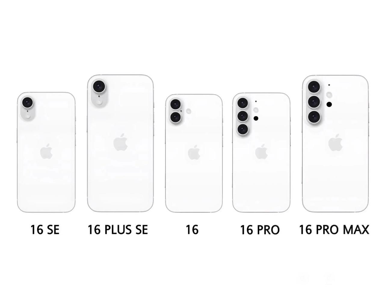 iPhone16系列最新渲染图，这是和三星杠上了？[看]16标准版用竖排双摄就算