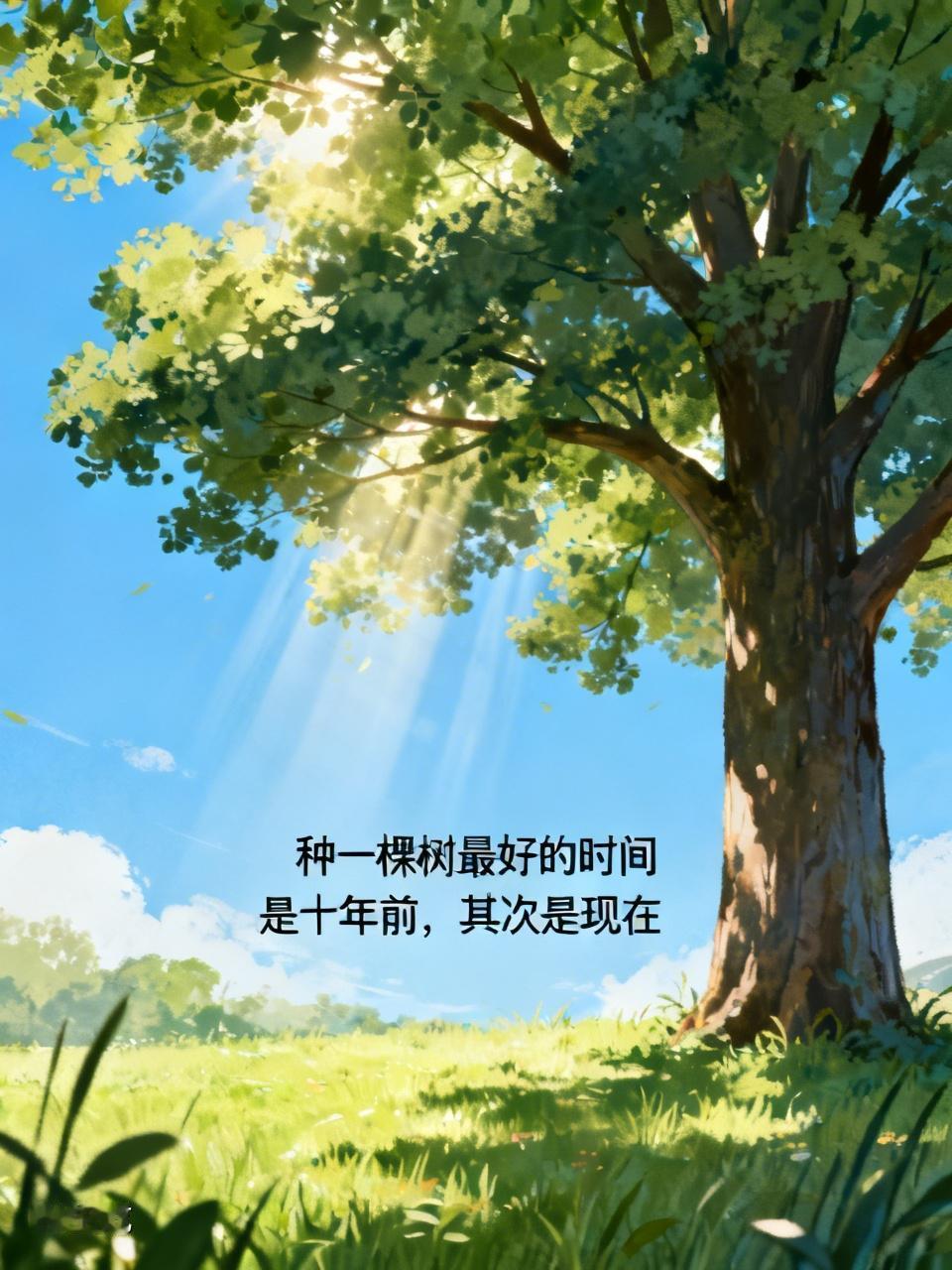 让我人生醒悟的一句话是“种一棵树最好的时间是十年前，其次是现在”。曾经我总觉得自