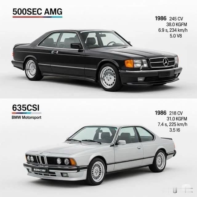 80年代的浪漫，藏在车身曲线里✨

奔驰500SEC AMG，V8声浪像陈年威士