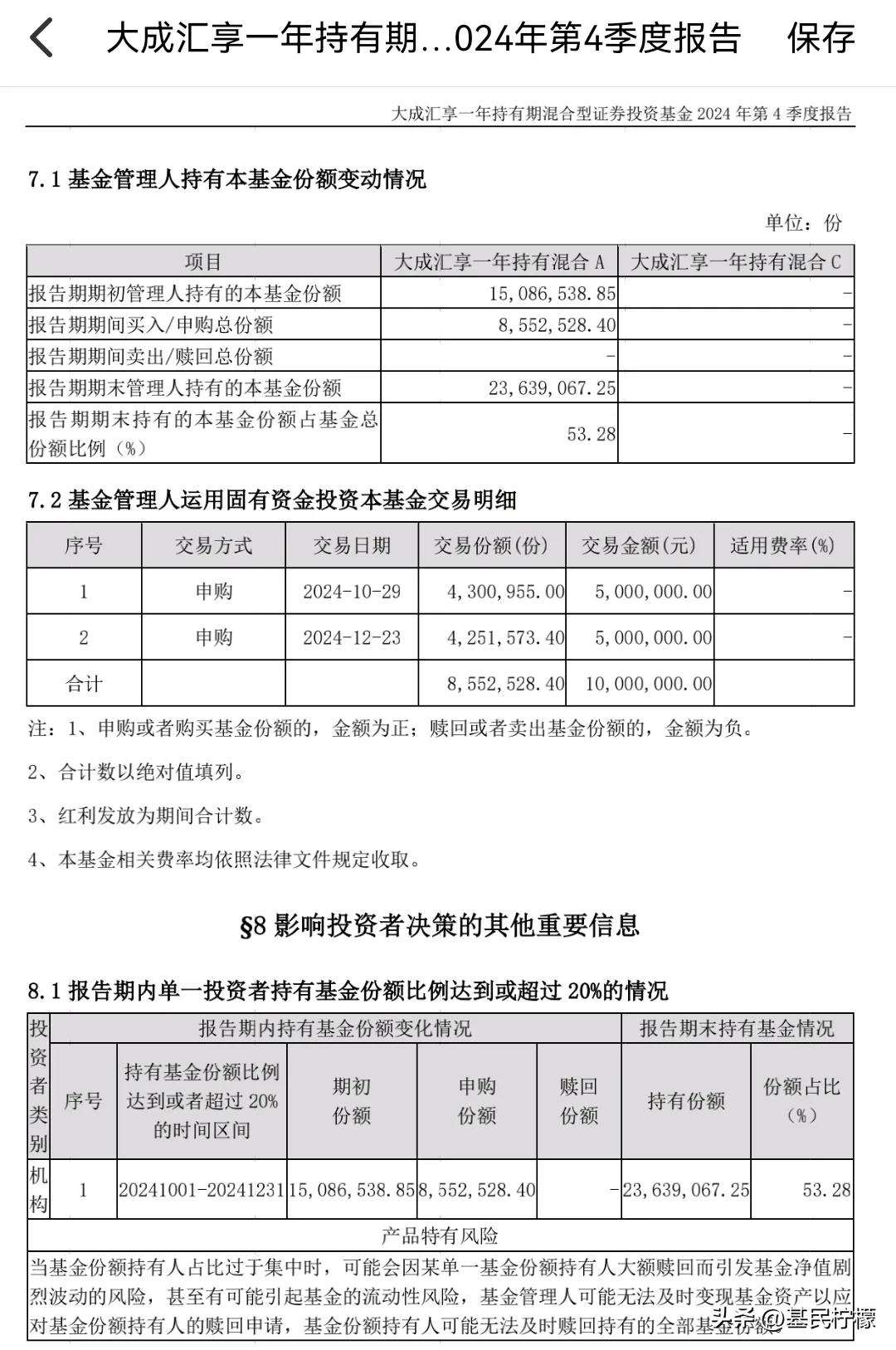 看了看基金公司四季度的自购情况，本以为能够淘到宝，结果发现大多数都是为了凑规模。