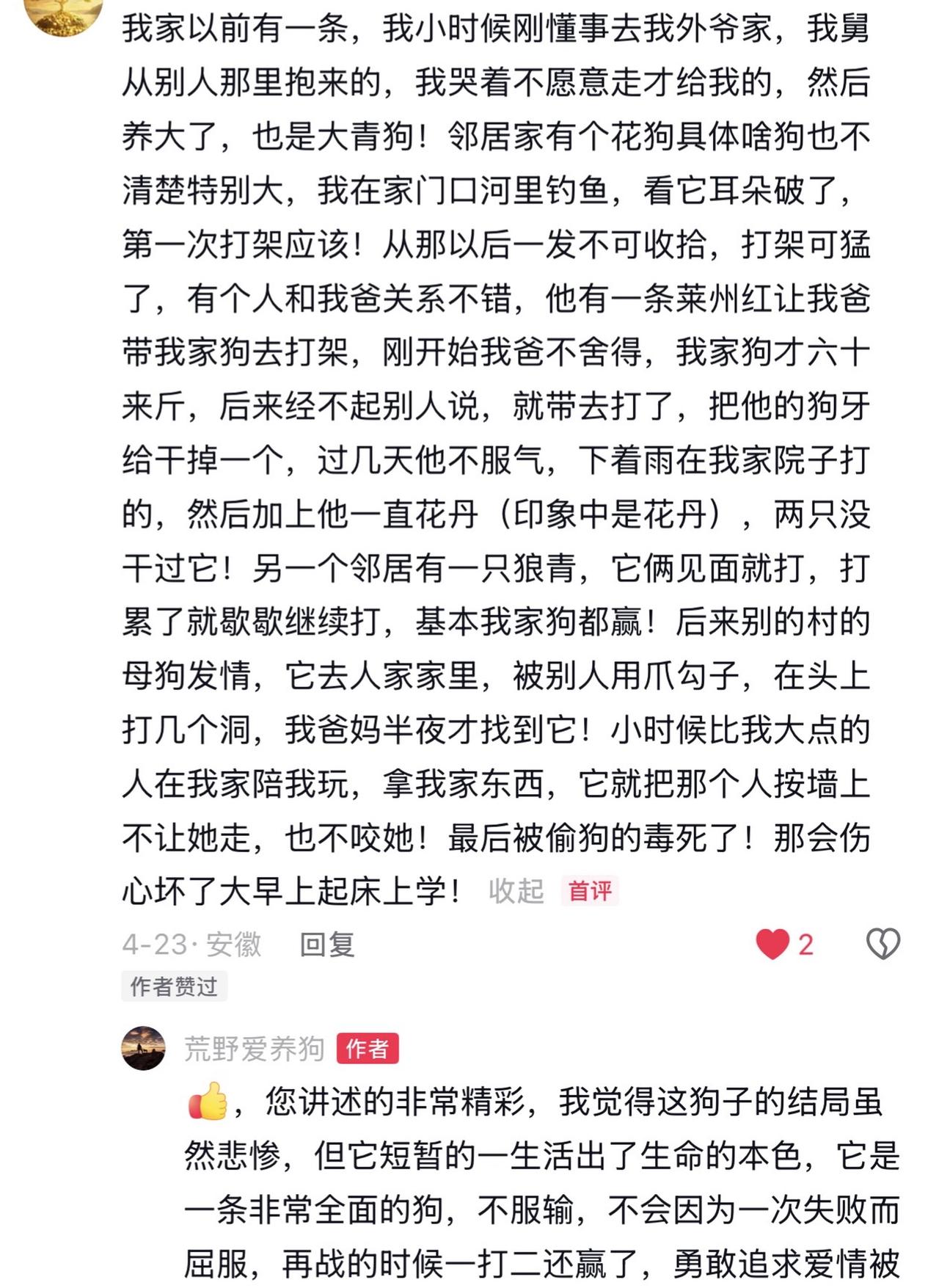 这狗子的结局虽然悲惨，但它活出了生命的本色。可以用真汉子来形容。它无所畏惧的对战