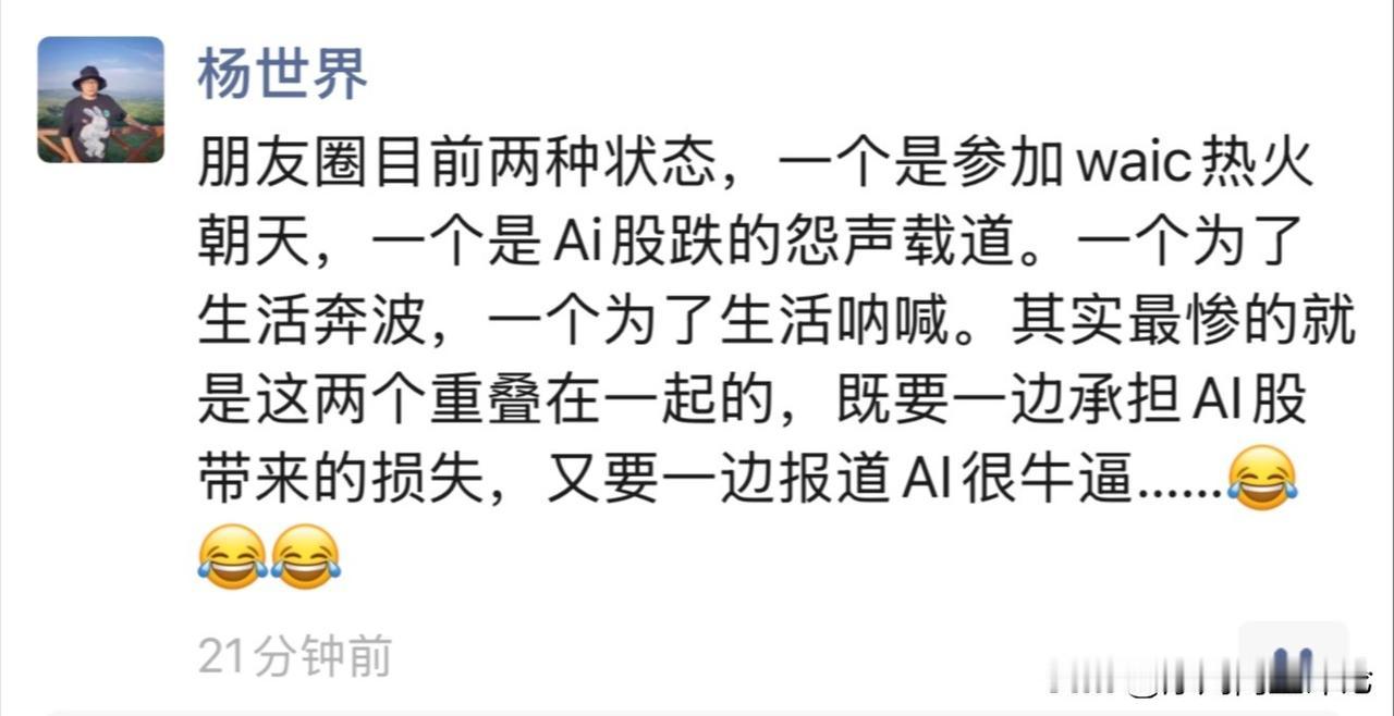 今天WAIC召开，科技圈现状如下上海waic WAIC 2026 2026世界人