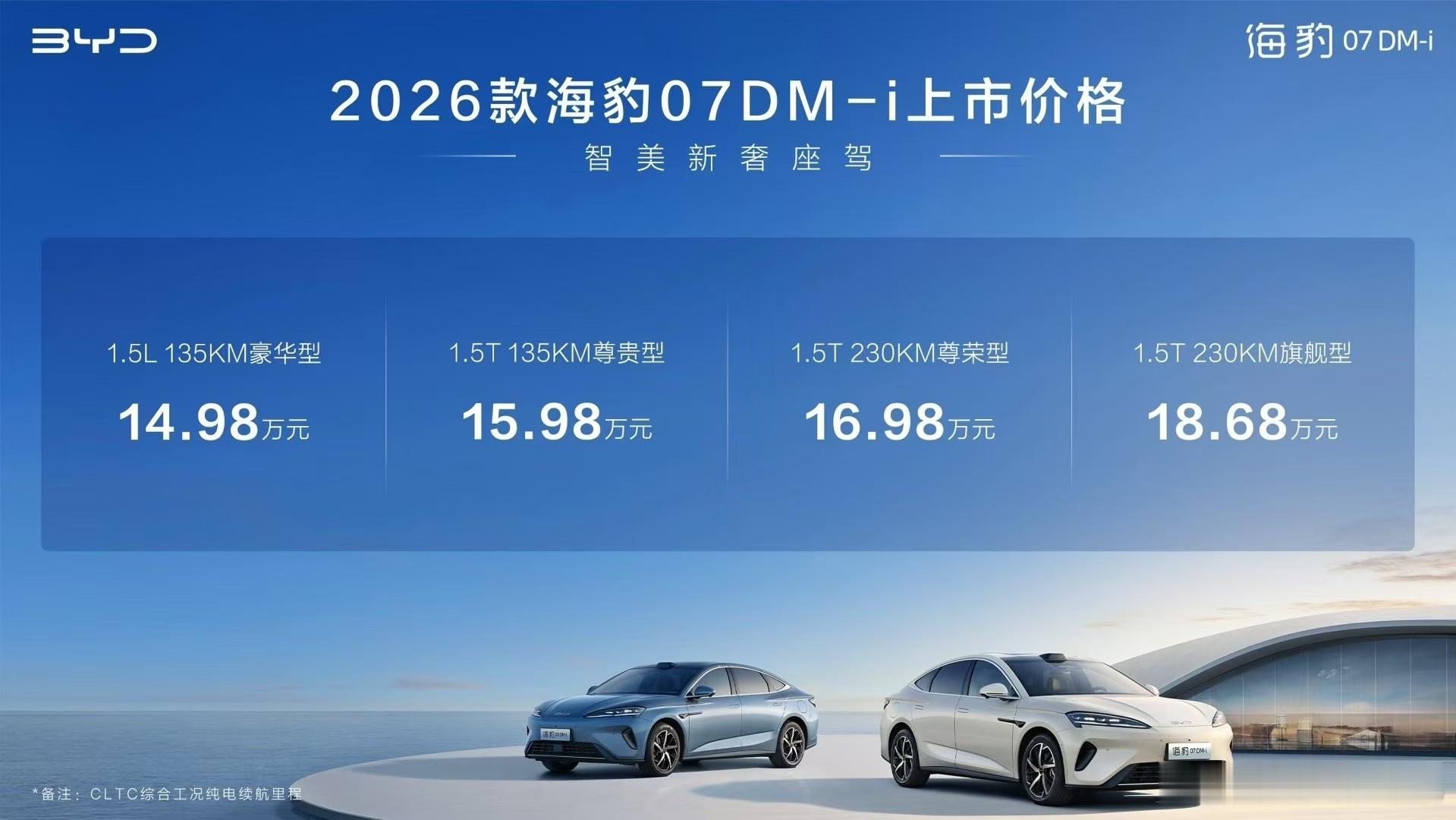 2026款海豹07DM-i，售价14.98万-18.68万这个价格咋样，满分10
