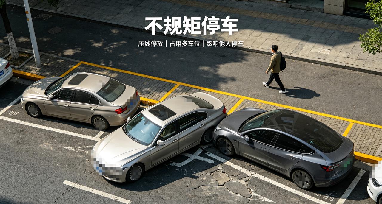 停车不规矩，就是人品不行，不接受任何反驳！！！

不是他不会停车，是他不愿意好好