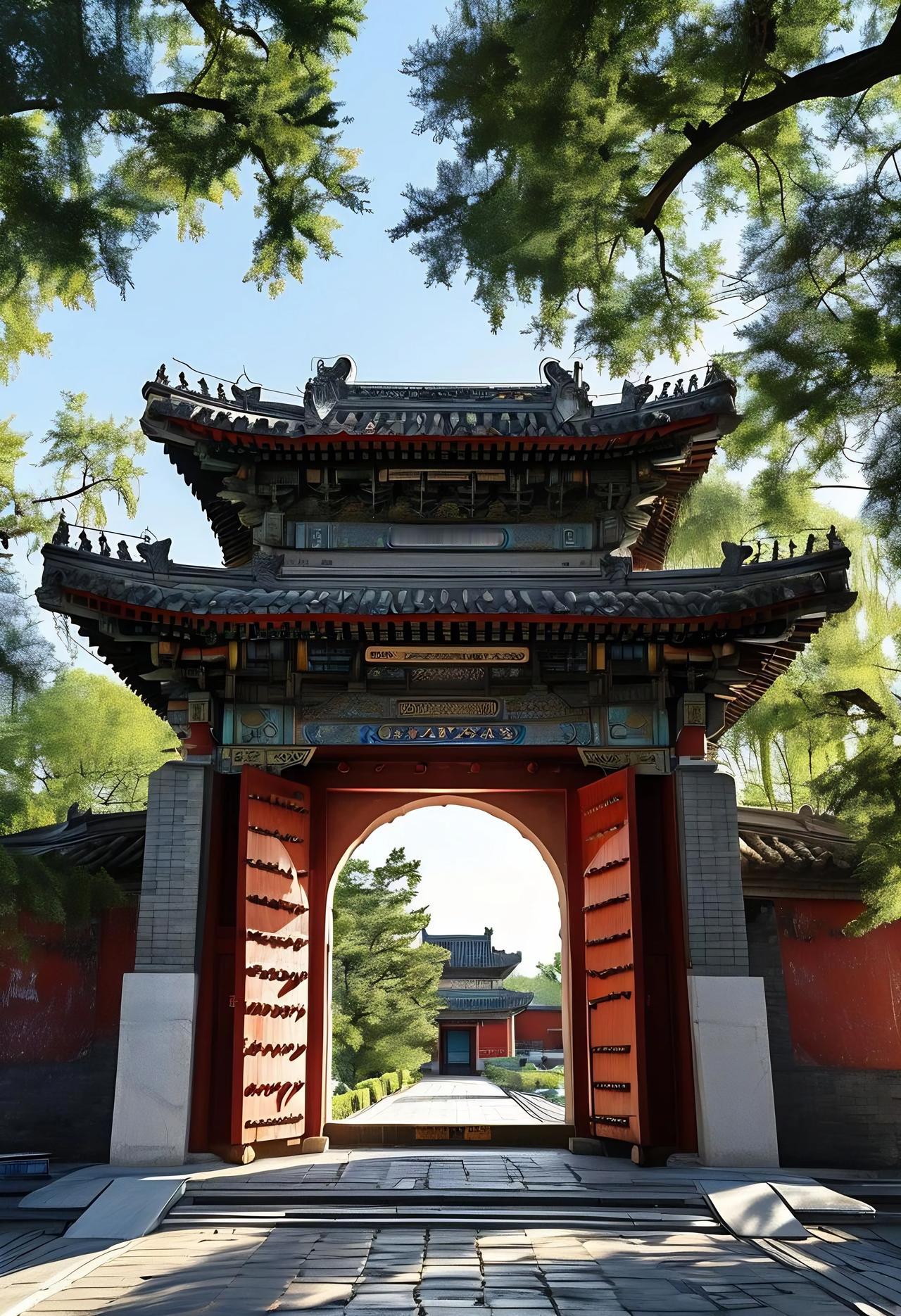 天安门最初叫“承天门”，建于明朝永乐年间，清顺治八年重建并改名天安门。
天安门经