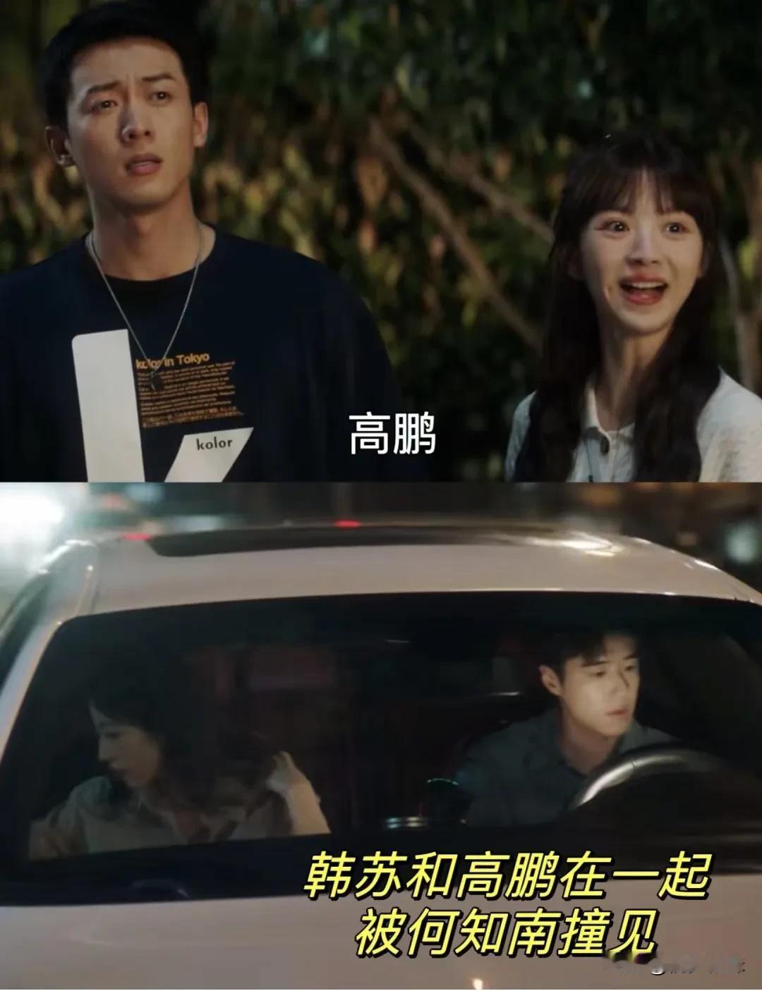 何知南彻底破防了，撞见韩苏和高鹏
高鹏送韩苏回家，正好被何知南撞见了，她得知高鹏