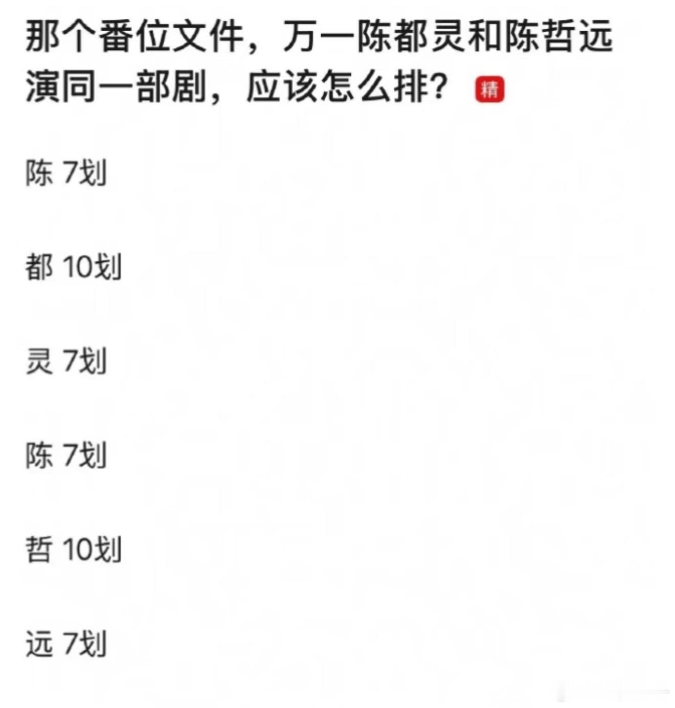 演员番位新规哪个天才这么快就发现这个问题的