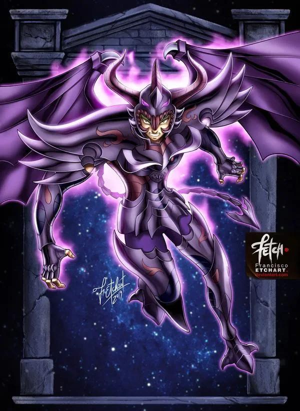 #圣斗士星矢# 单人卡片系列立绘之冥斗士篇，作者：FETCH_Francisco