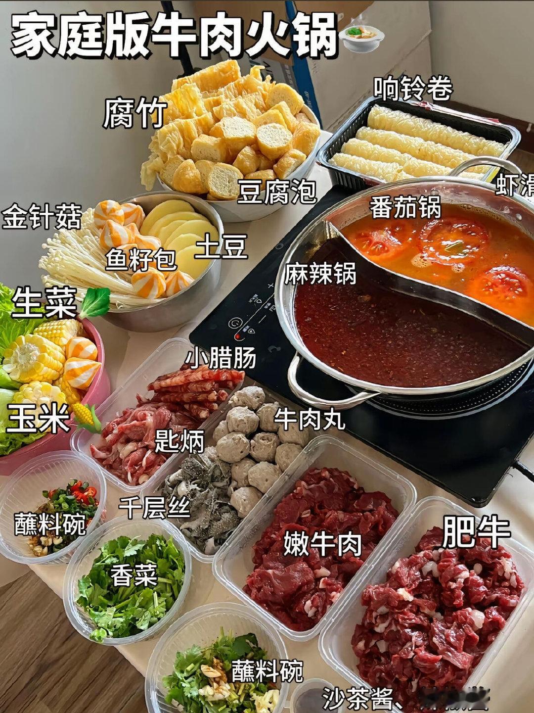 牛肉火锅真的别再家里吃！真的香迷糊了有便宜又好吃！ 