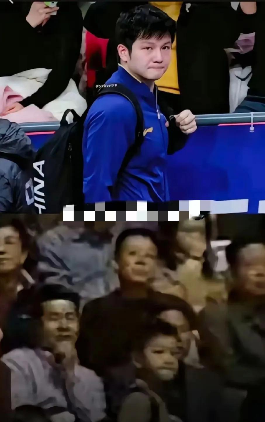 2003年，在国际乒联总决赛的观众席上，镜头不经意间扫到6岁的樊振东，他背着大书